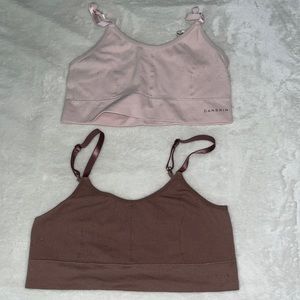 2 Used Danskin open back bra size medium